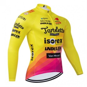 Wielershirt 2024 Tarteletto Isorex Lange Mouw - Geel